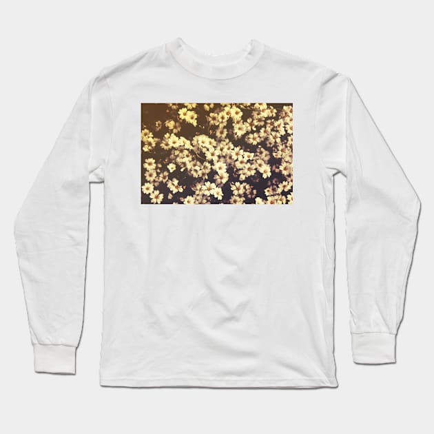 Retro Flowers bloom. Long Sleeve T-Shirt by piksimp